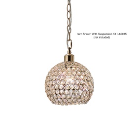 IL30762  Kudo Crystal Ball Non-Electric SHADE ONLY French Gold
